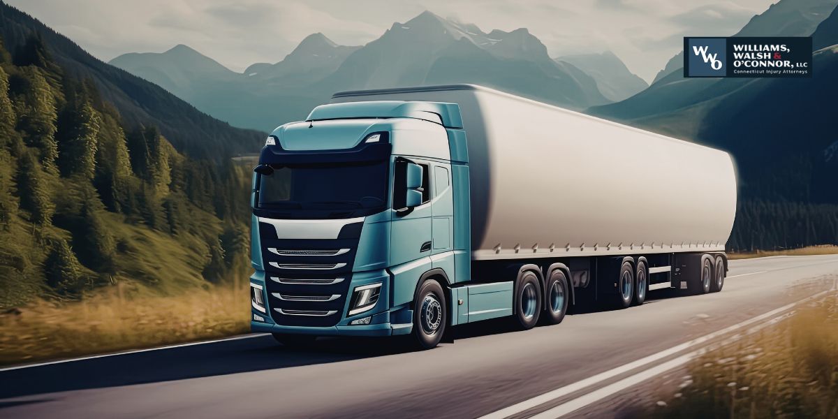 How can you drive safely around large trucks?